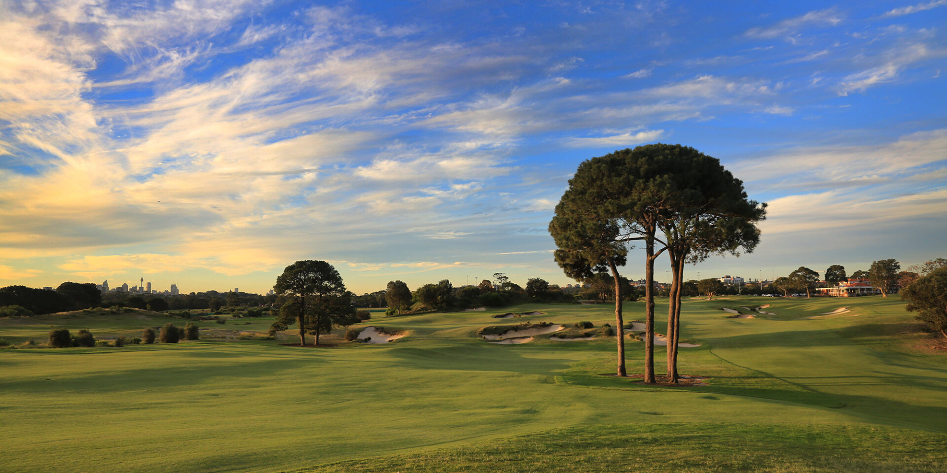 Bonnie Doon Golf Club green surrounded by manicured course.